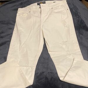 Lucky Brand Cream Distressed Jeans
